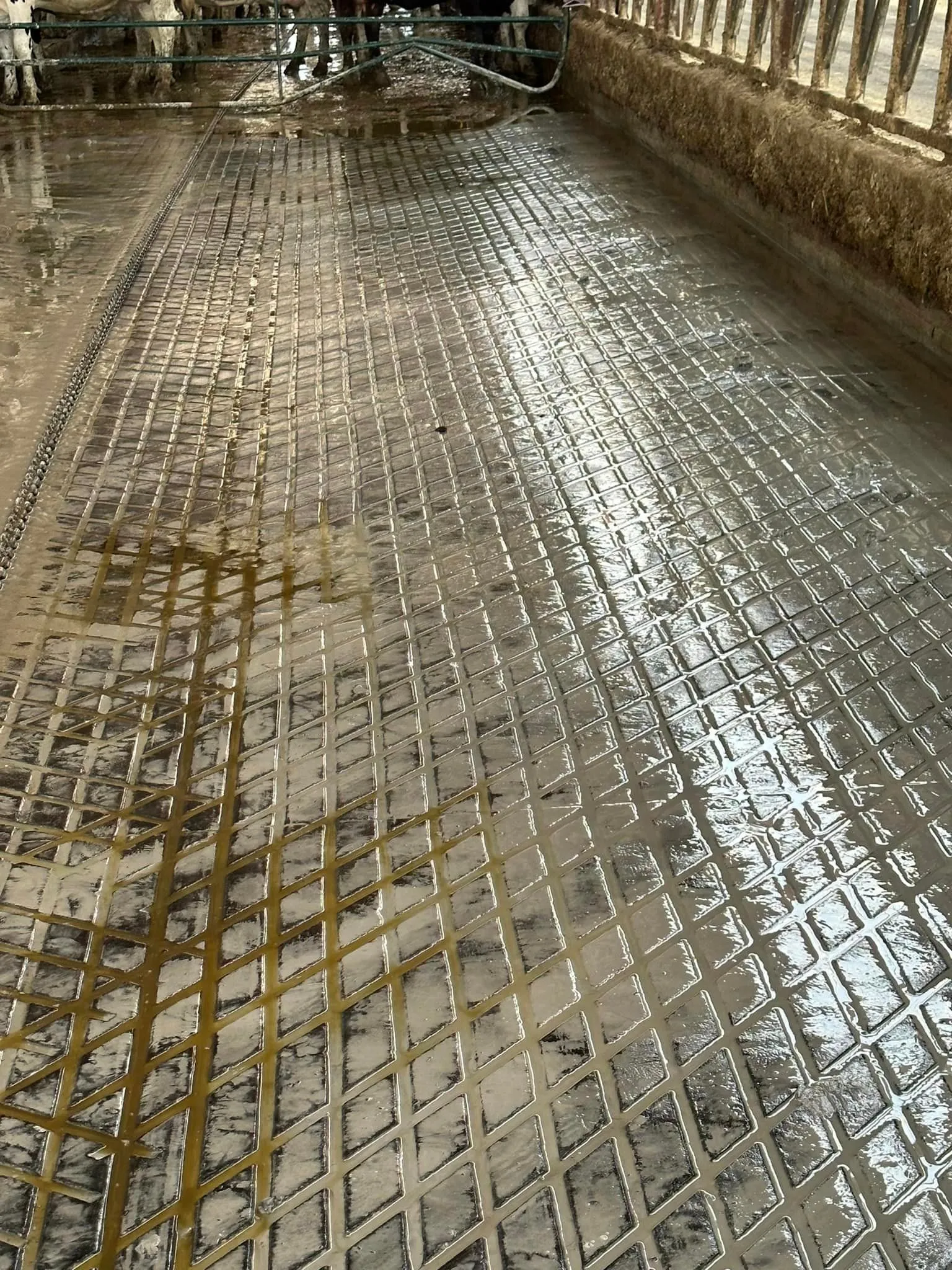 Completed barn grooving project