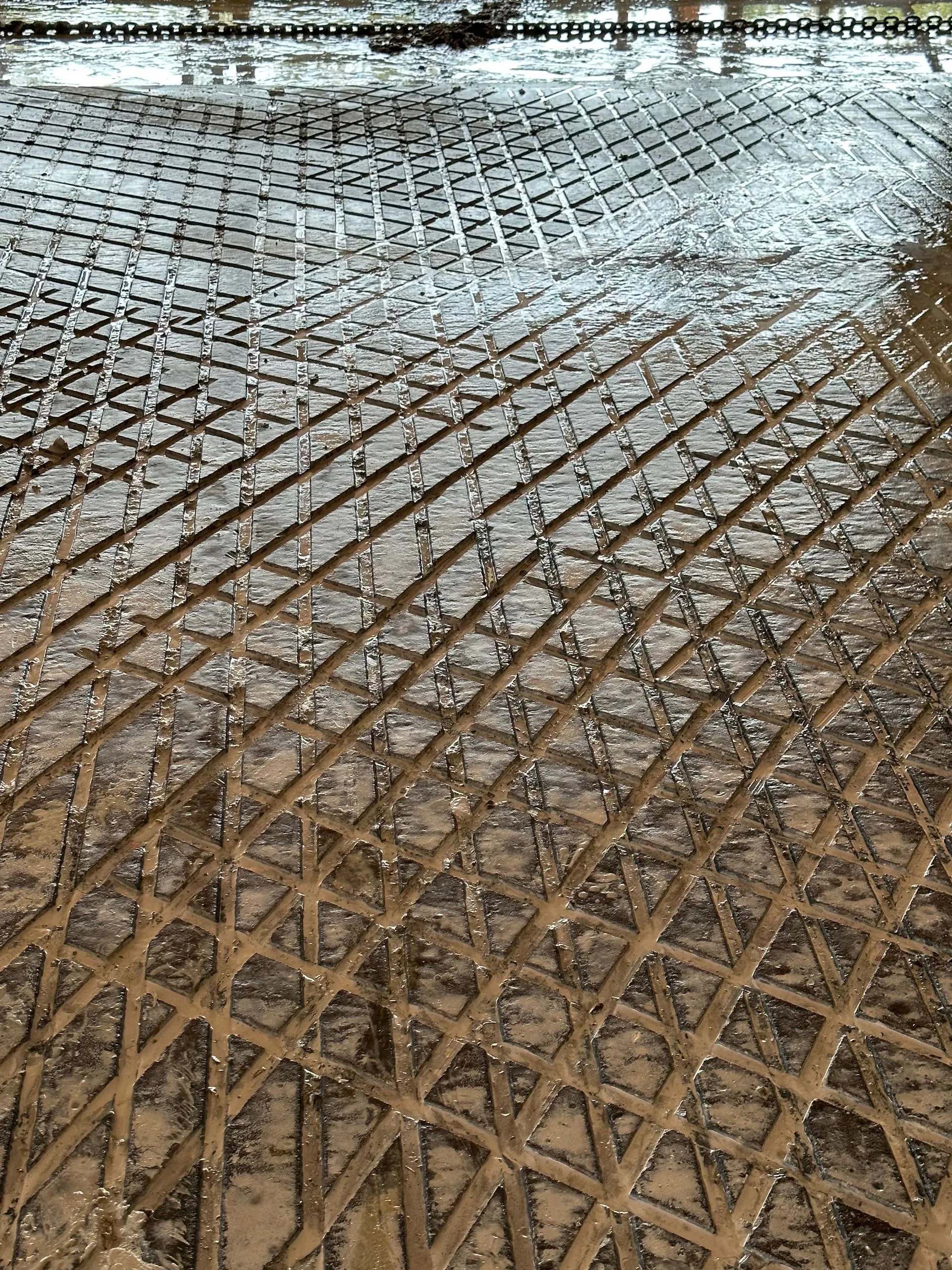 Dairy barn floor grooving project